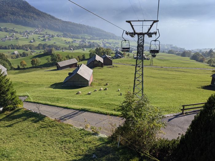 A view from a lift in Amden